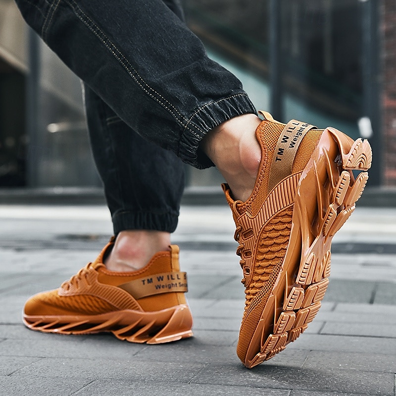 herenmode hardloopsneakers, lichtgewicht ademende sportschoenen met unieke blade-zool, ideaal voor de sportschool, hardlopen en streetwear 2025 - $46.99 –P12