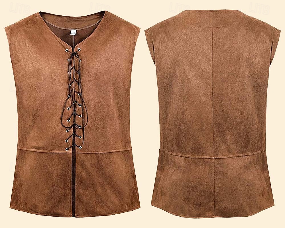 8-teiliges Wikinger-Piratenkostüm für Herren mit Rüstungsset, Retro-Vintage-Mittelalter-Renaissance, 17. Jahrhundert, Ritter, Ranger, Elfen, Walhalla, für Halloween, Karneval, Larp, Renaissance Faire 2025 - $58.99 –P3