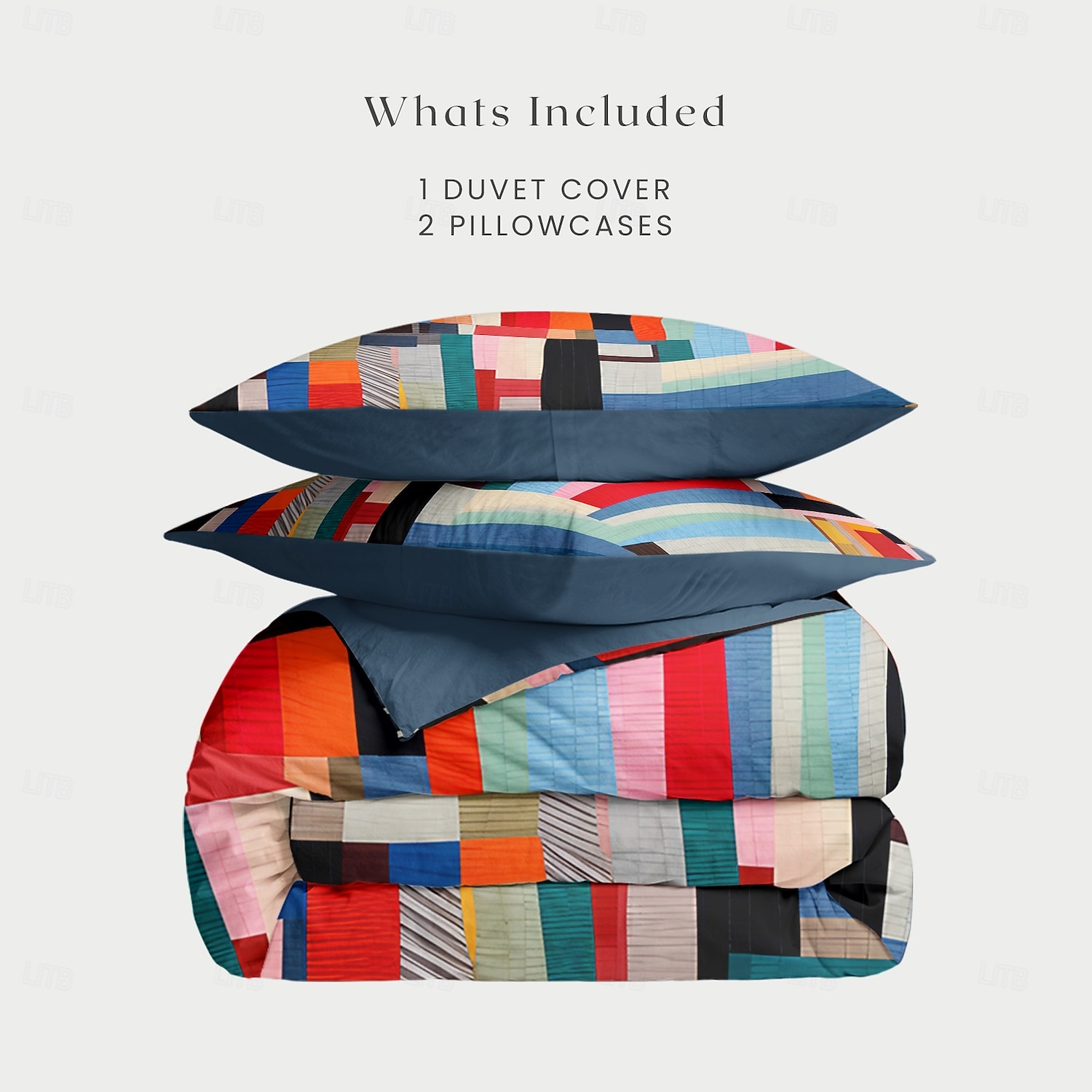 Christmas Duvet Cover Set with Festive Stripe Pattern Cozy Christmas Comforter Set Full Holiday Bedding Includes Duvet Cover and Pillowcases Perfect for Adding Seasonal Cheer to Your Bedroom 2025 - $60.99 –P2