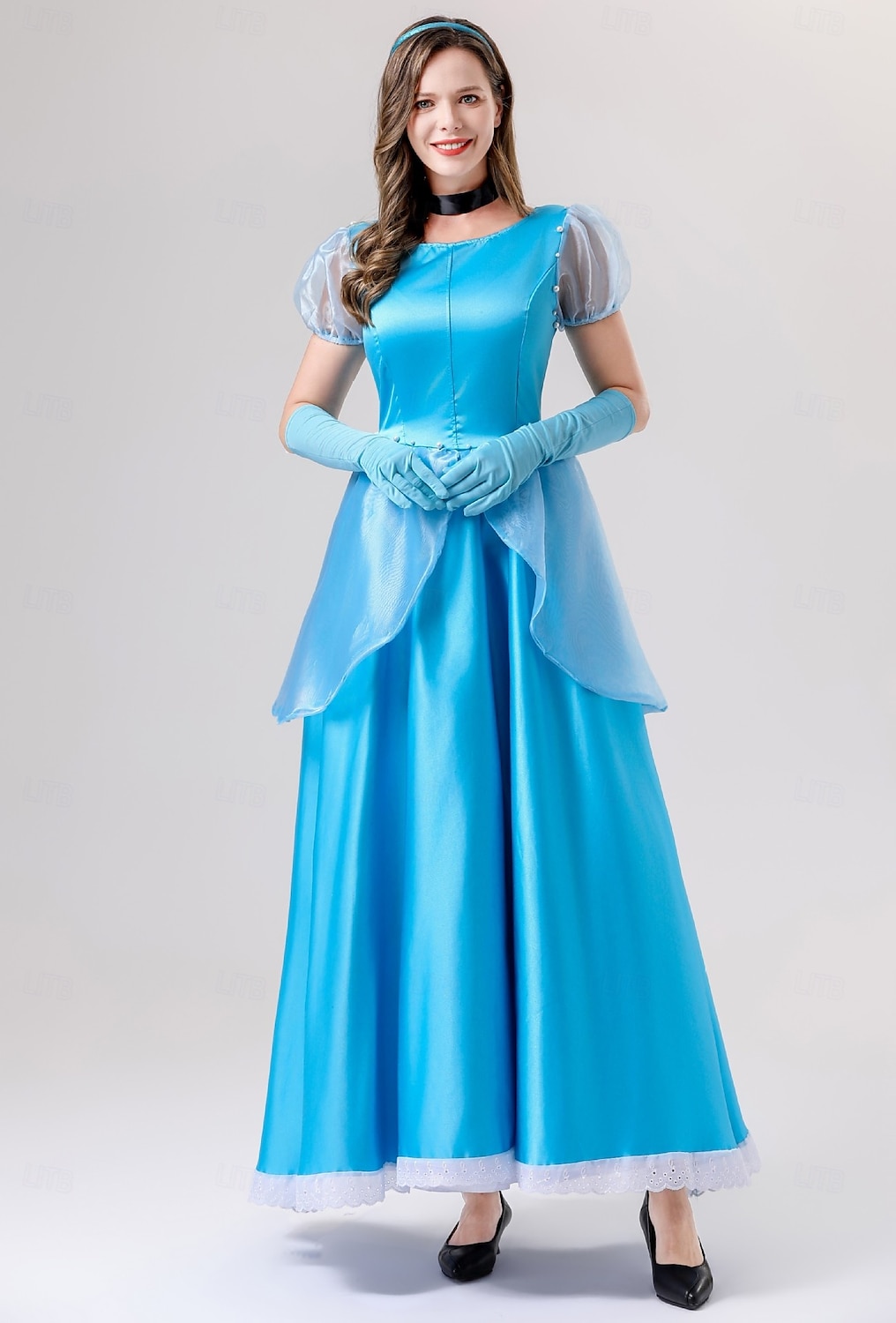 Popelka Princeznovské Šaty Cosplay kostým cosplay Filmové kostýmy for Dámské Dospělé Karneval Plesová maškaráda Večírek loučení se svobodou nevěsty 2025 - $60.99 –P4