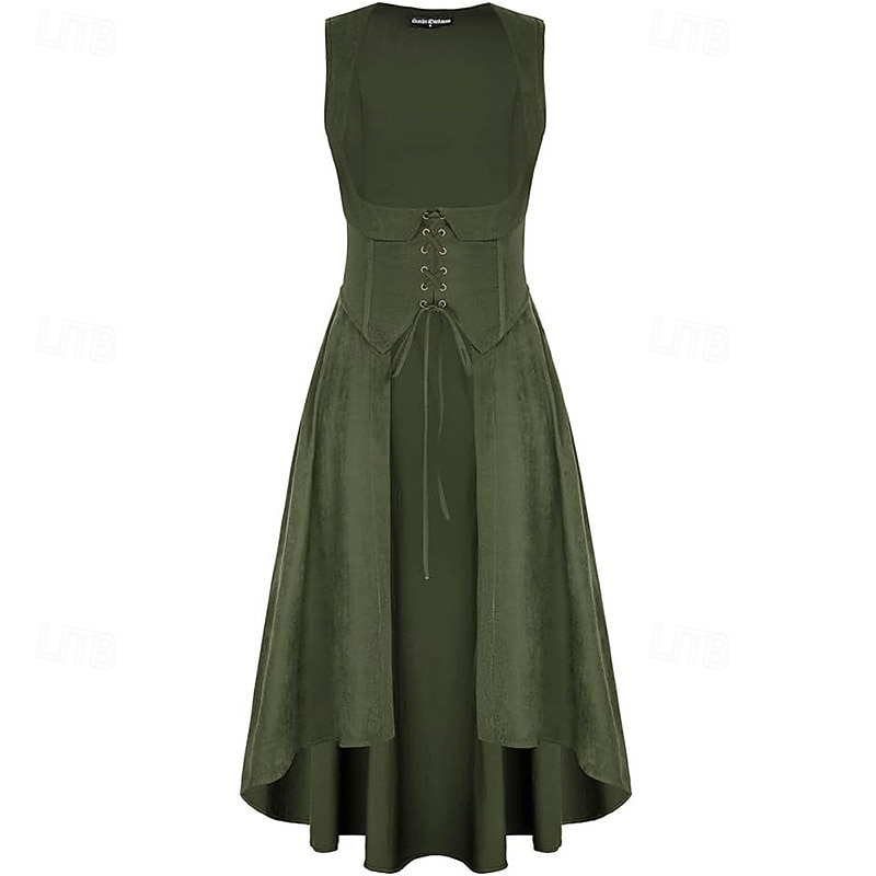 Středověké Renesanční Koktejlky Cosplay kostým Plesové šaty Viking Outlander Maškarní kostým Dámské Keltské Pirát Fantazie Plesová maškaráda LARP Ren Faire Festival Dospělé Šaty 2026 - $32.99 –P5