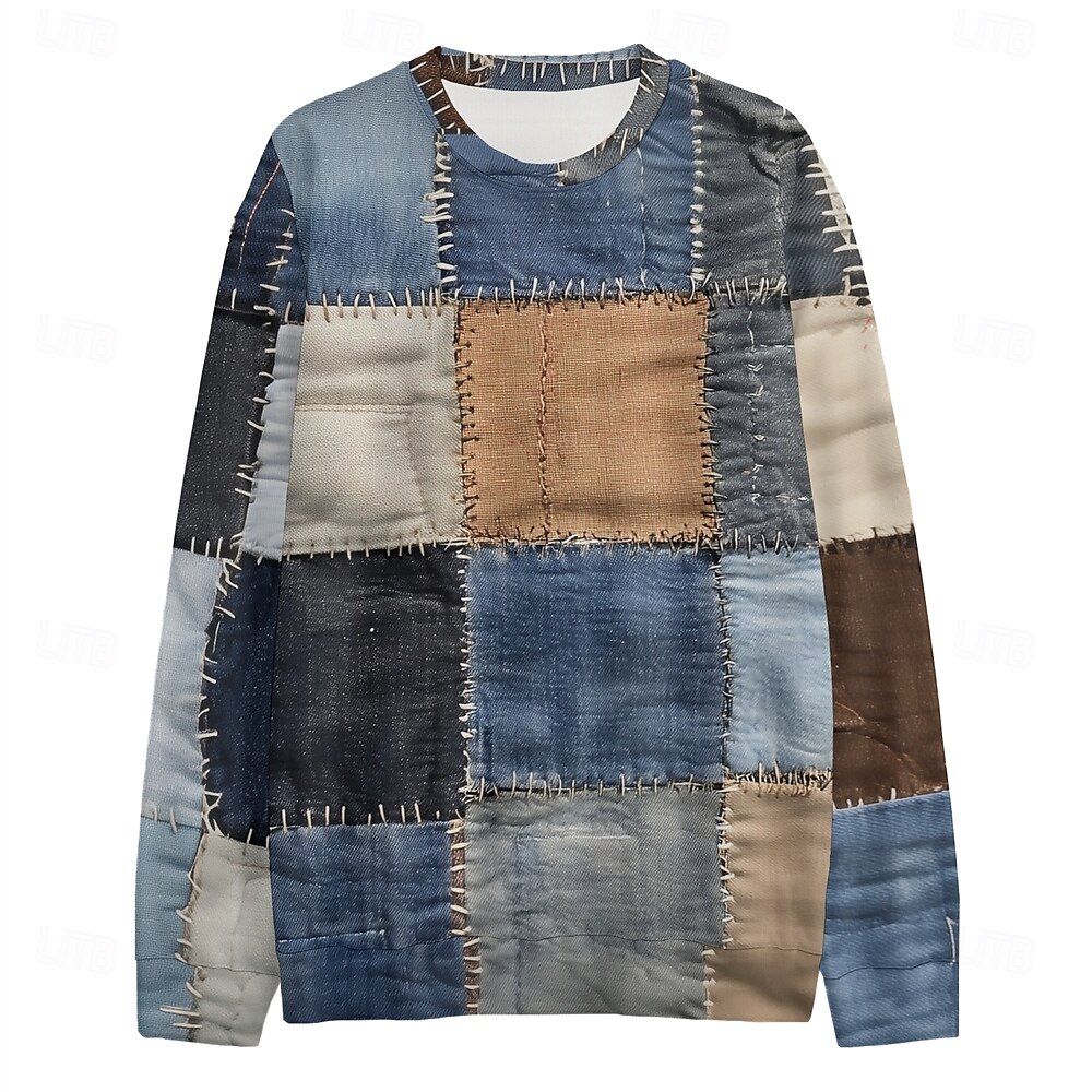 Hombre Graphic Retazos Sudaderas Sudadera con capucha Manga Larga Camisa de entrenamiento Con Capucha Vacaciones Fresco Diario Print Vacaciones Deporte Noche Estampado Invierno Primavera & Otoño 2025 - $29.99 –P4