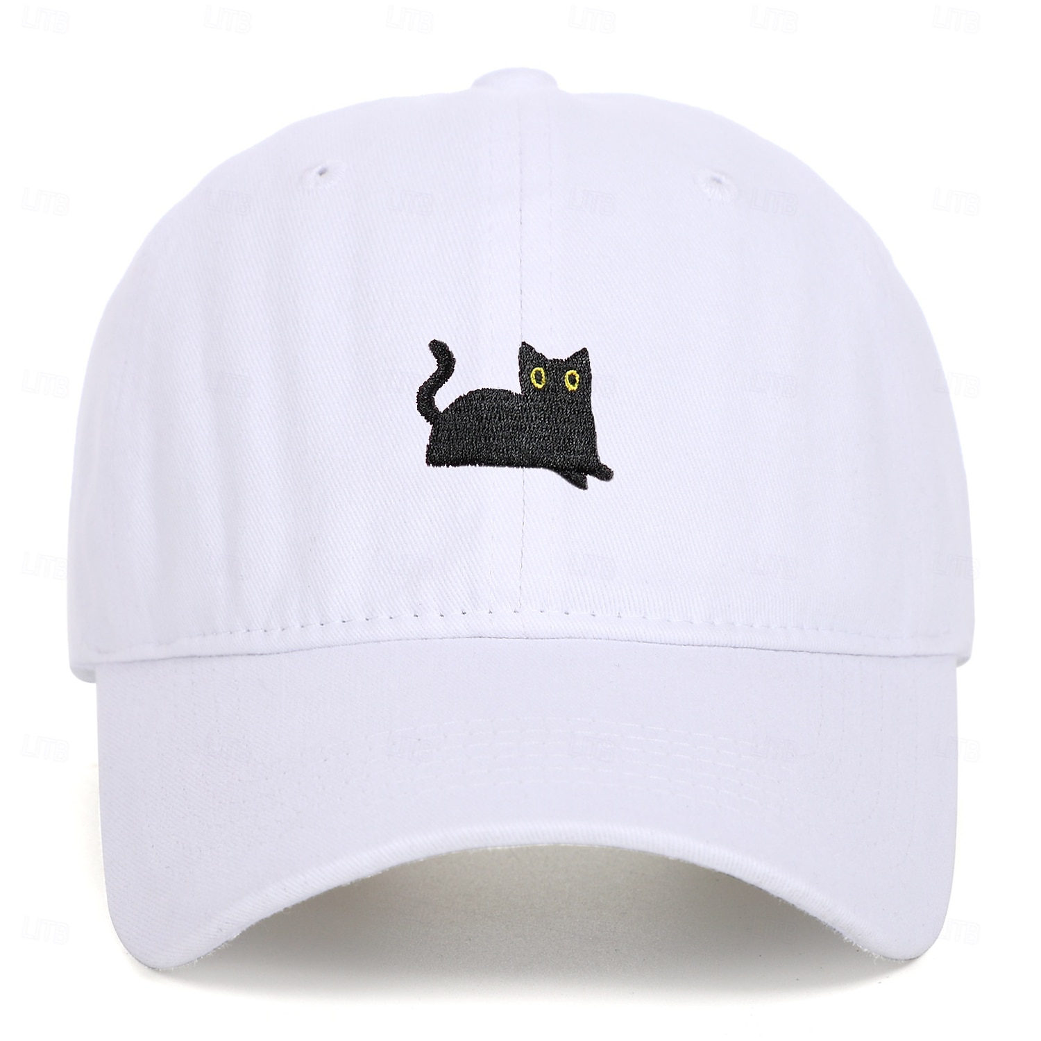 Herr Basebollkeps Solhatt Trucker Hat Vit Mörkgrön Polyester Mode Ledigt Gata Dagligen Katt Justerbara Solskyddskräm Andningsfunktion 2025 - $8.99 –P2