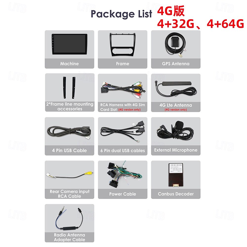 Car Radio Multimedia Player For 2004 - 2011 Mercedes Benz W203 W209 Android 9 inch Car Radio Multimedia Player GPS Navigation DSP Bluetooth HD Screen 2025 - $134.99 –P11