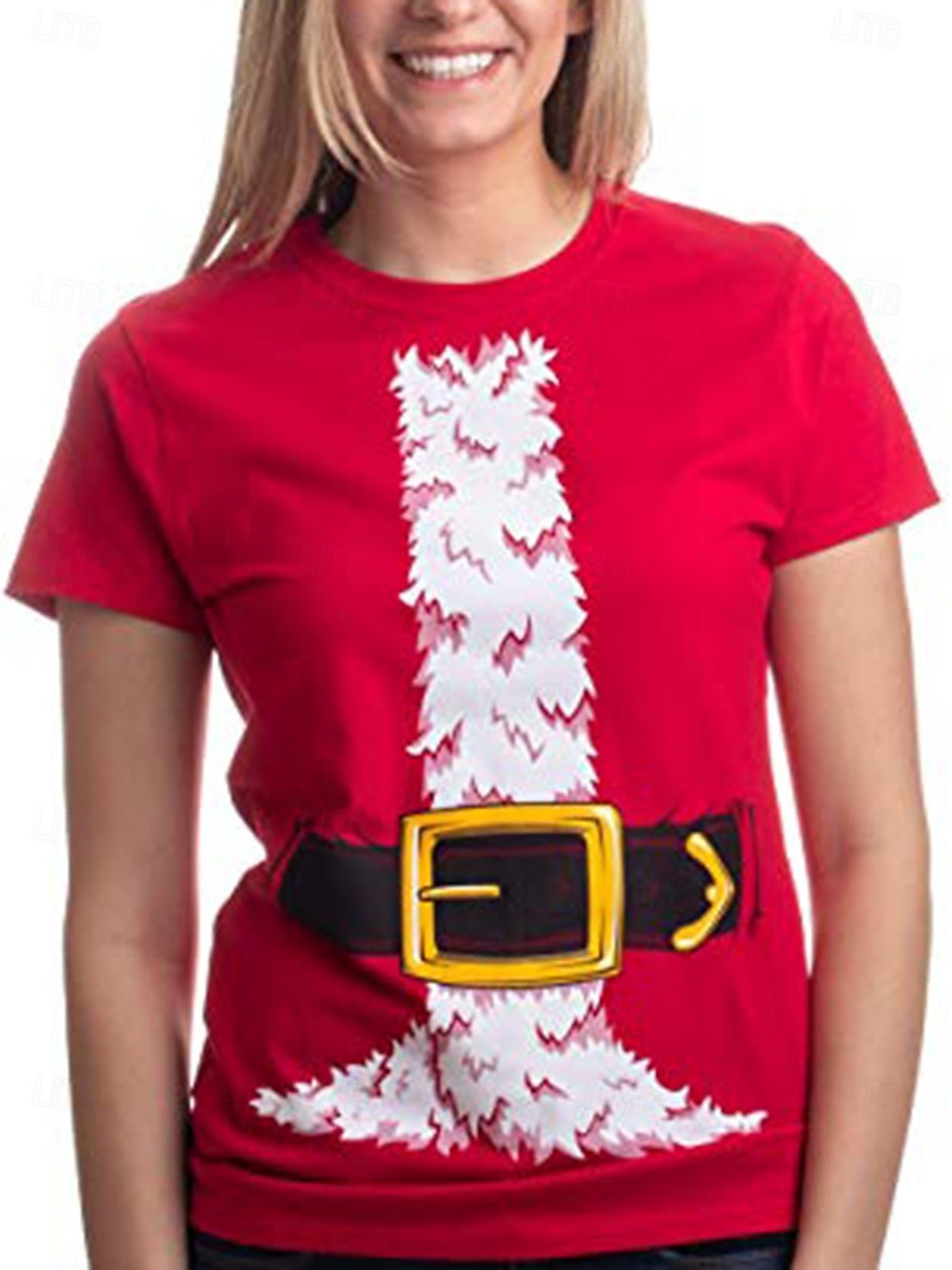 Weihnachten Weihnachtsmann Santa Anzüge T-Shirt-Ärmel Hässliches Weihnachtsshirt 3D Weihnachten Grafik Komisch Für Paar Herren Damen Erwachsene Weihnachten Karneval 3D-Druck Party Festival 2025 - $15.49 –P4