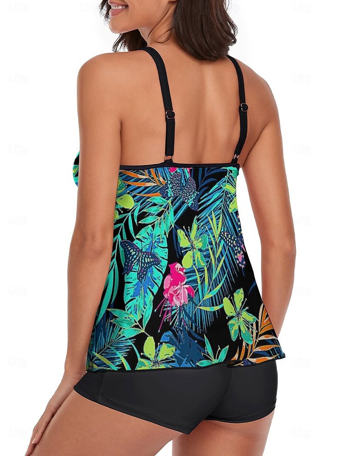 Femme Maillots de Bain Tankini Maillot de bain Tropique Tropical Sans Manches Maillots de bain de 2025 ? $36.99 –P2