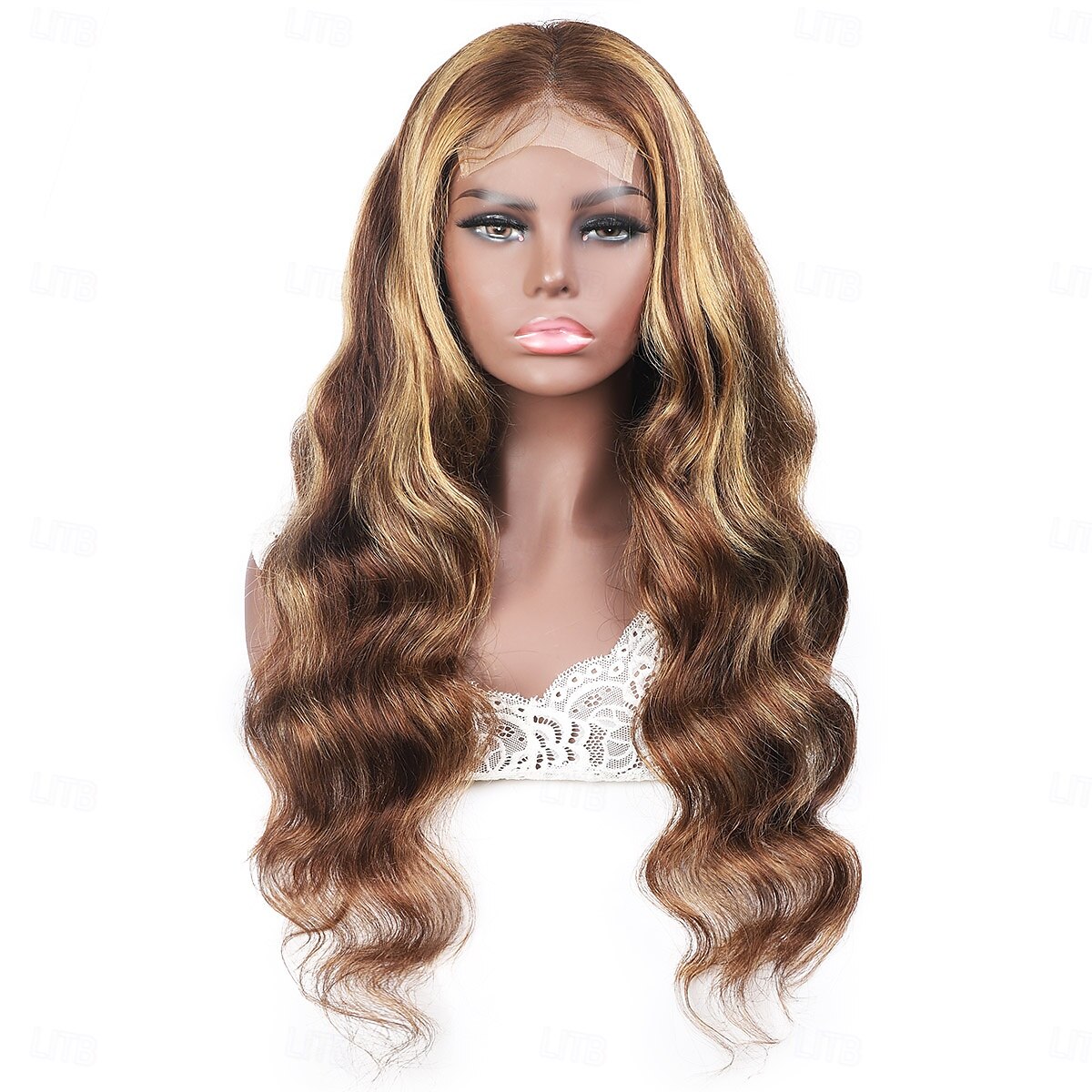 Highlight p4/27 Klavierfarbe 4x4 Spitzenperücke Körperwelle Spitzenperücke 150% Dichte mit Babyhaar 2025 - $169.99 –P4