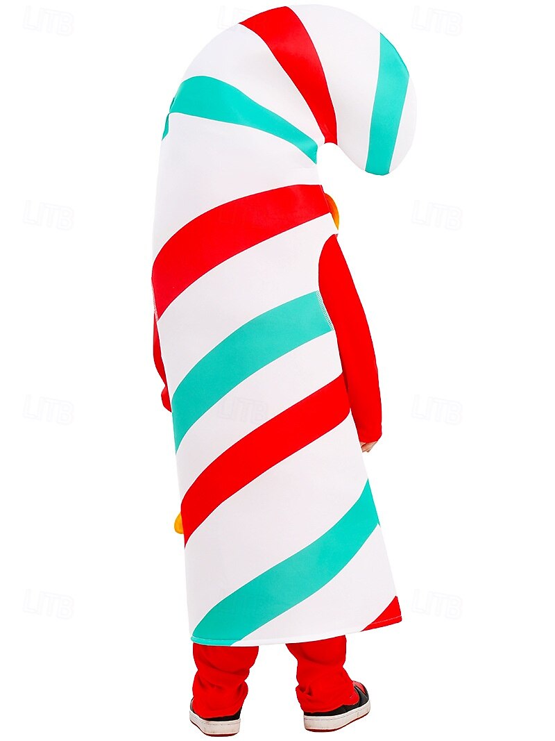 Candy Cane Julpyjamas Pojkar Flickor Cosplay kostym Barn Jul Nyår Jul Fest Onesie 2025 - $29.99 –P3