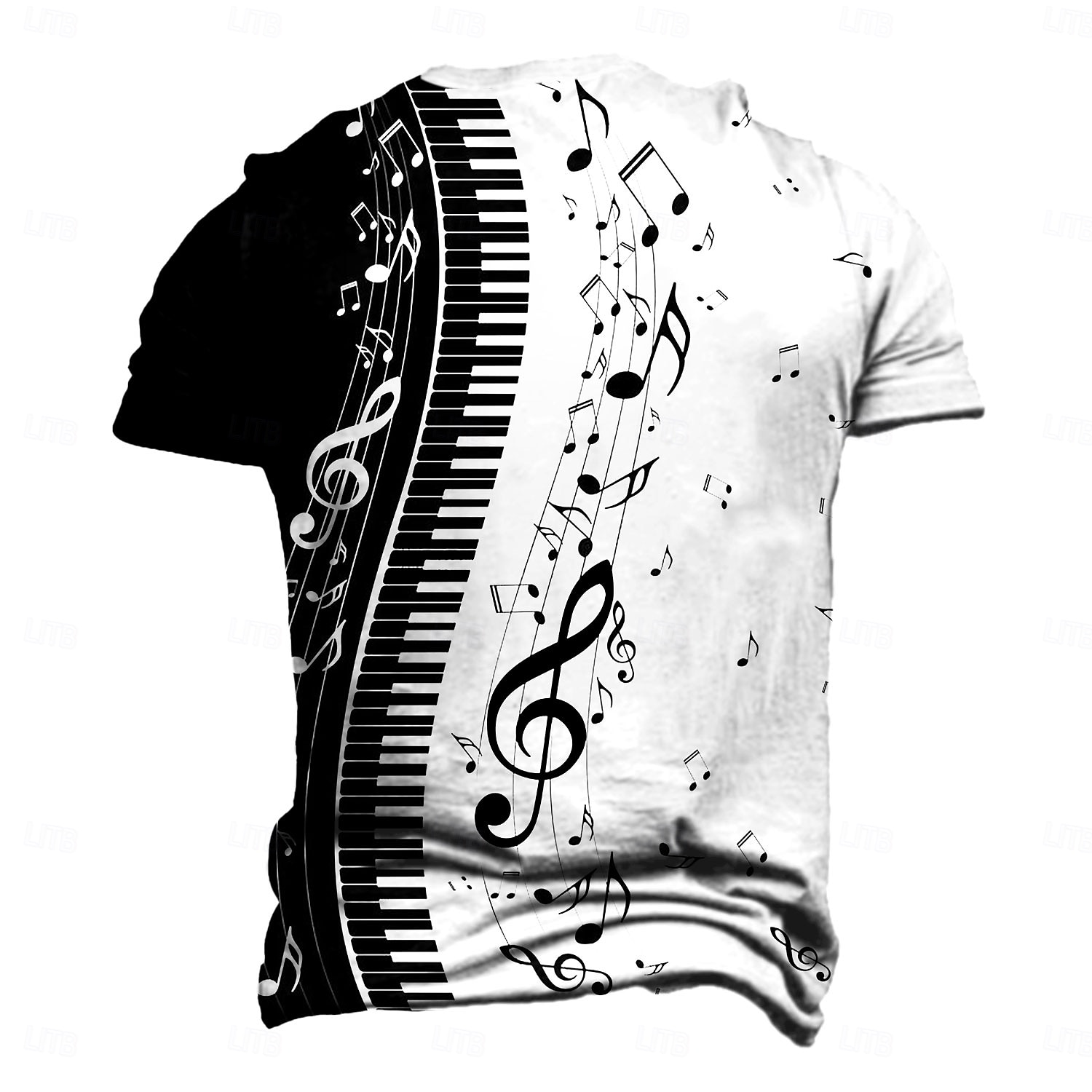 Męskie Podkoszulek Koszulki Graficzny Instrument muzyczny Półgolf Odzież Druk 3D Na zewnątrz Codzienny Sport Krótki rękaw Nadruk Zabytkowe Moda Designerskie 2026 - $20.99 –P3