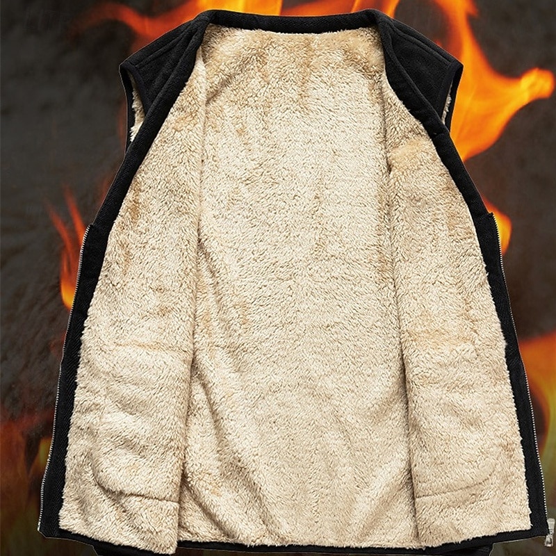 Муж. Жилет для туризма и прогулок Зимнее пальто Флисовый жилет для туризма и прогулок Зима Осень на открытом воздухе Сохраняет тепло Флисовая подкладка Удобный Жилет Охота Рыбалка Восхождение 2026 - $24.99 –P13