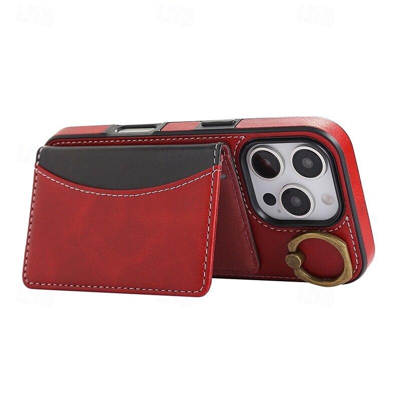 Phone Case For iPhone 16 Pro Max Plus iPhone 15 Pro Max Plus iPhone 14 13 12 11 Pro Max Plus iPhone 14 Pro Max iPhone 13 12 11 Pro Max Back Cover with Stand Holder with Wrist Strap Card Slot Retro 2025 - $21.99 –P7