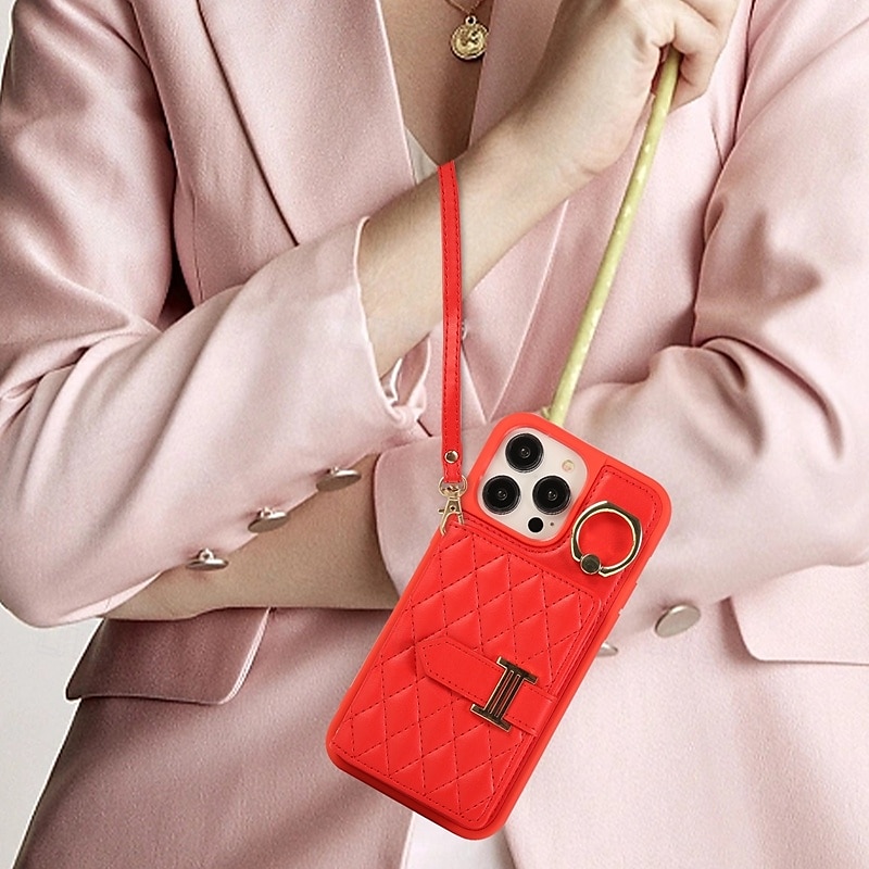 Phone Case For iPhone 16 Pro Max Plus iPhone 15 Pro Max Plus iPhone 14 13 12 11 Pro Max Plus iPhone 14 Pro Max iPhone 13 12 11 Pro Max Back Cover with Stand Holder with Lanyard with Wrist Strap Retro 2025 - $20.99 –P10
