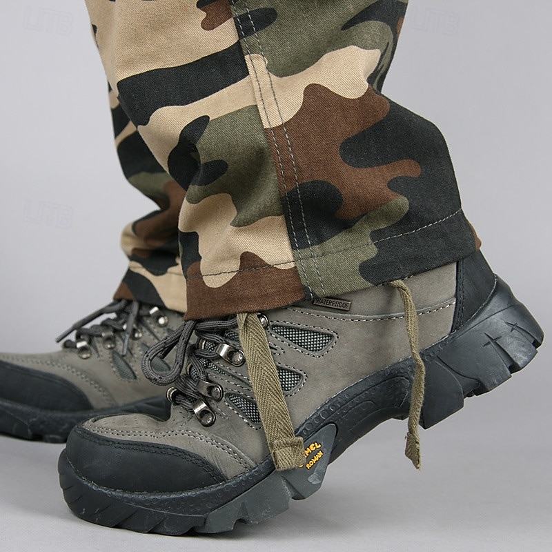 2025年 男性用 アウトドアパンツ カーゴパンツ ハイキング パンツ 軍隊 カモフラージュ アウトドア レギュラー 防水 高通気性 速乾性 パンツ フォレストグリーン ブラック+グレー コットン 狩猟 登山 キャンプ / ハイキング / ケイビング 29 30 31 32 33  コレクション – $30.99 –P14