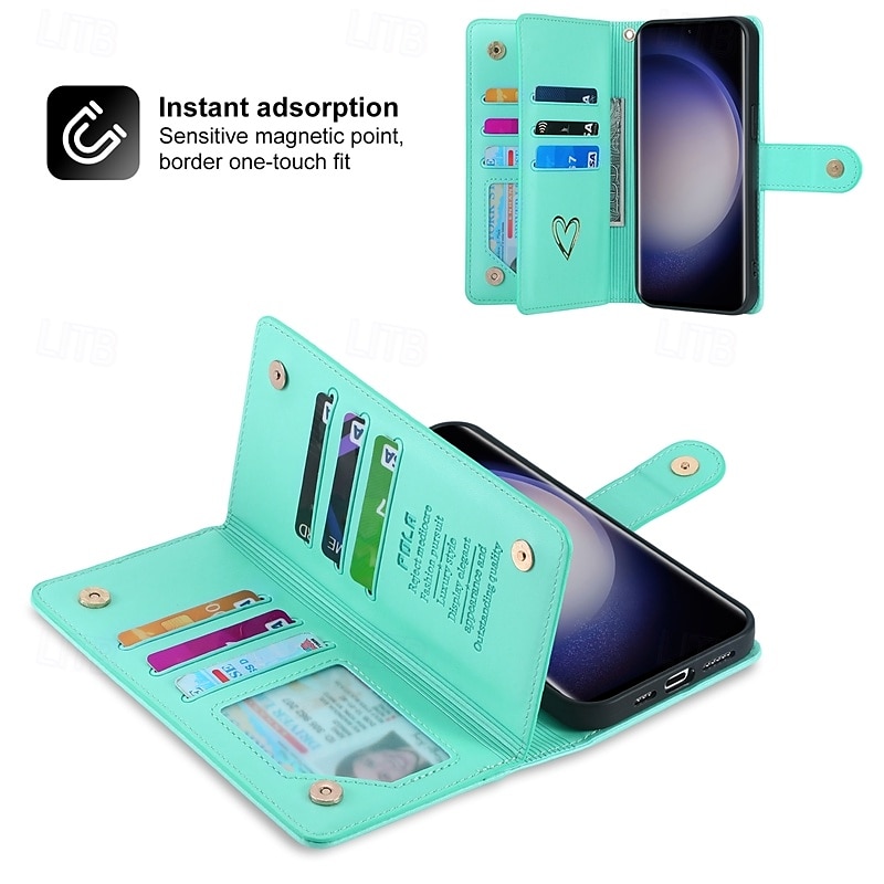 Phone Case For S25 Ultra S24 Ultra S24 Plus S24 S24 FE S23 S22 S21 S20 Plus Ultra A55 A35 A25 A15 5G A54 A34 A14 A73 A53 A33 A72 A52 A32 A22 A12 Back Cover Wallet Case with Stand Holder Zipper with 2025 - $23.99 –P7