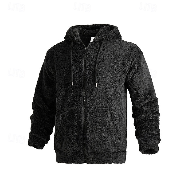 Men's Full Zip Hoodie Zip Up Hoodie Black Navy Blue Khaki Gray Hooded Plain Zip Up Sports & Outdoor Daily Holiday Polyester Streetwear Basic Casual Spring &  Fall Clothing Apparel Hoodies Sweatshirts  2026 - $42.99 –P6