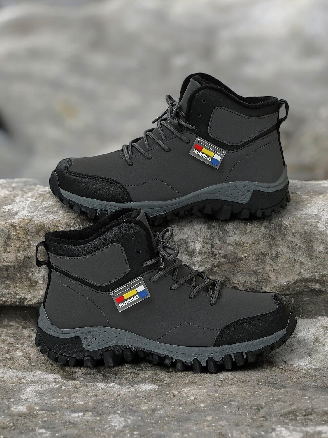 scarponi da trekking da donna color cuoio con fodera in pile, design impermeabile e suola robusta, ideali per trekking con tempo freddo e avventure invernali del 2025 a $46.99 –P10