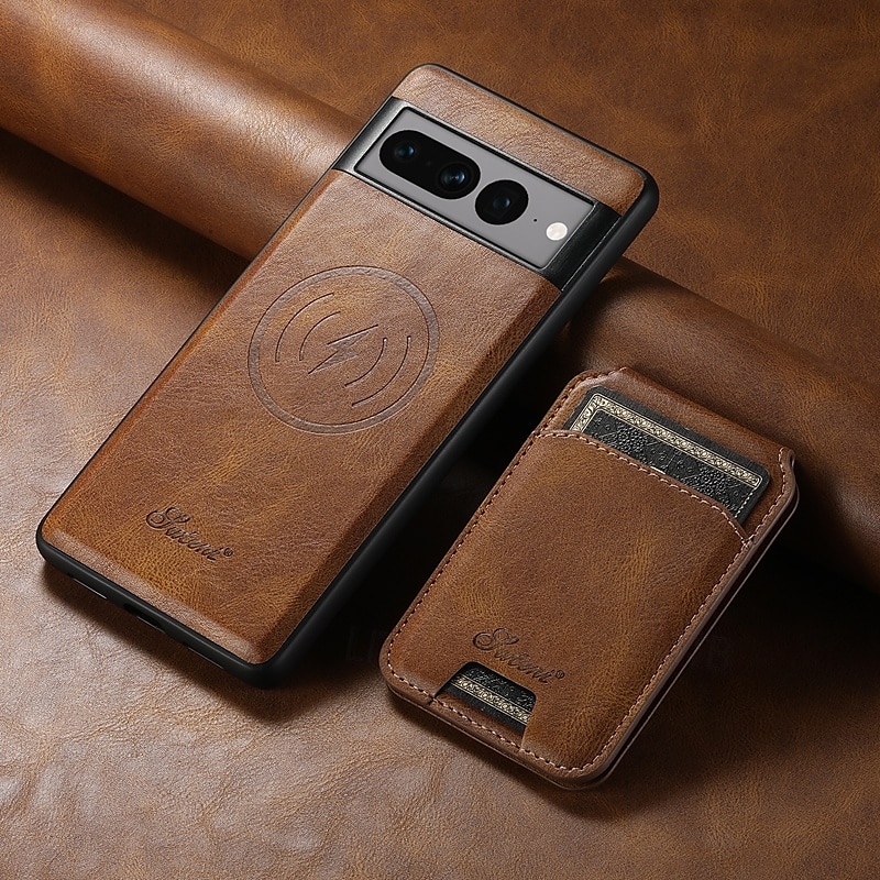 telefon Ügy Kompatibilitás Pixel 9 Pro Pixel 9 Pro XL Pixel 8 Pro Pixel 8 Pixel 7 Pixel 7 Pro Pixel 6 Pixel 6 Pro Fekete tok Állvánnyal Mágneses Kártyahely Retro TPU PC PU bőr 2025 - $27.99 –P13