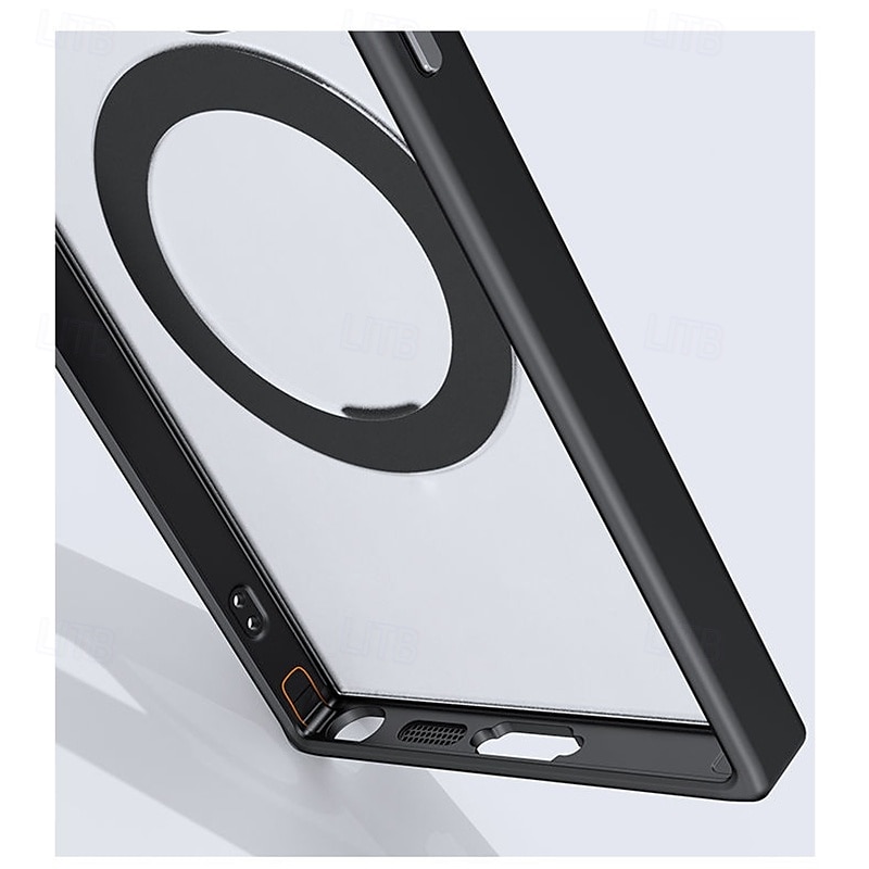 Custodia per telefono per S24 Ultra S24 Plus S24 S23 S23 Ultra S23 Plus S25 Ultra wallet case con supporto stand magnetico ricarica wireless Retro TPU Acrylic del 2025 a $19.99 –P7