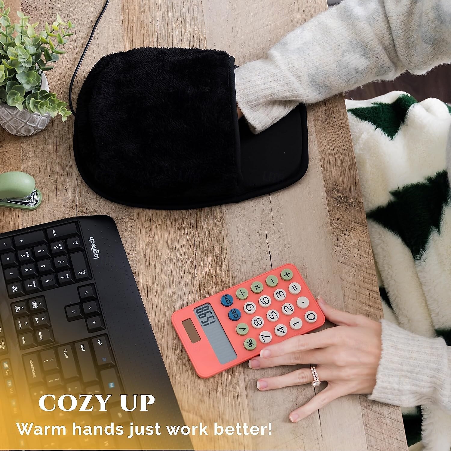 USB Heated Mouse Pad Hand Warmer 3 Temperatures/Time Limits Controller Included Works with All PC Mice Makes a Great Gift 2025 - $31.99 –P2