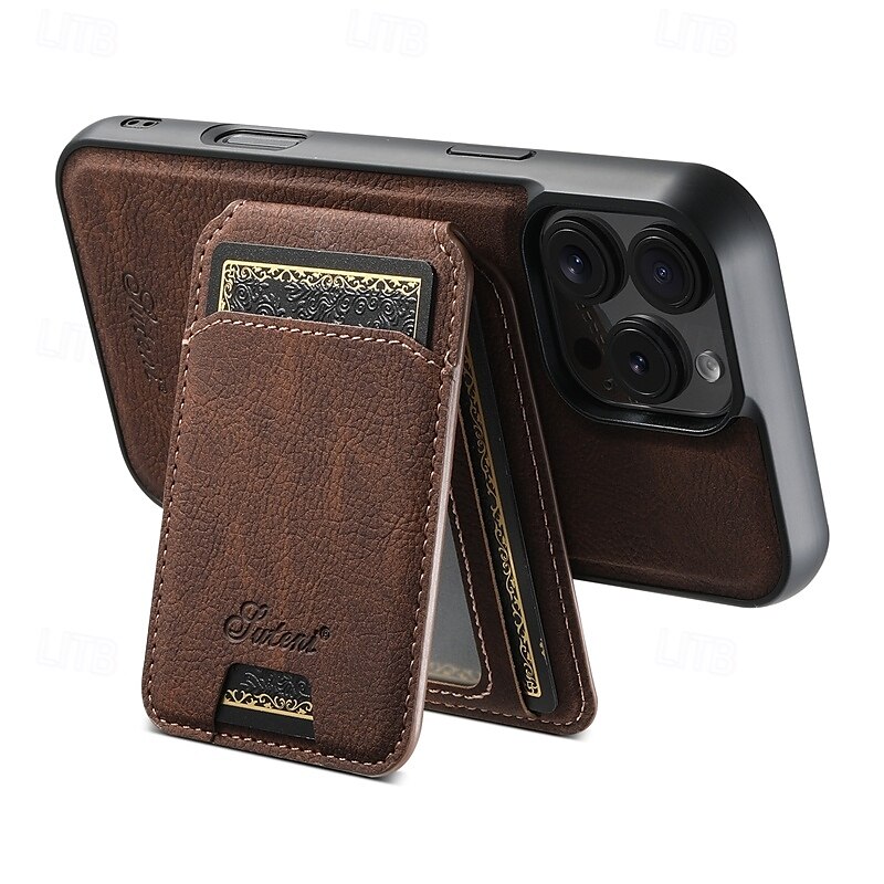 Phone Case For iPhone 16 Pro Max Plus iPhone 15 Pro Max Plus iPhone 14 13 12 Pro Max Plus iPhone 14 Pro Max iPhone 13 12 Pro Max Back Cover with Stand Holder Detachable Magnetic Retro TPU PC PU 2025 - $24.99 –P9