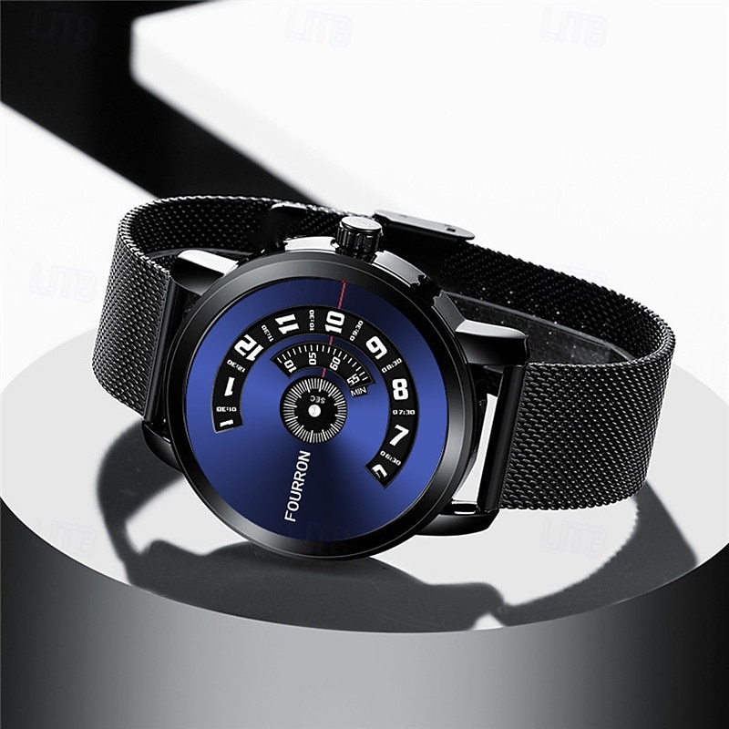 Menn Quartz Klokke Minimalistisk Sport Fritid Business Vanntett Dekorasjon Rustfritt Stål Lær Klokke 2026 - $26.99 –P1