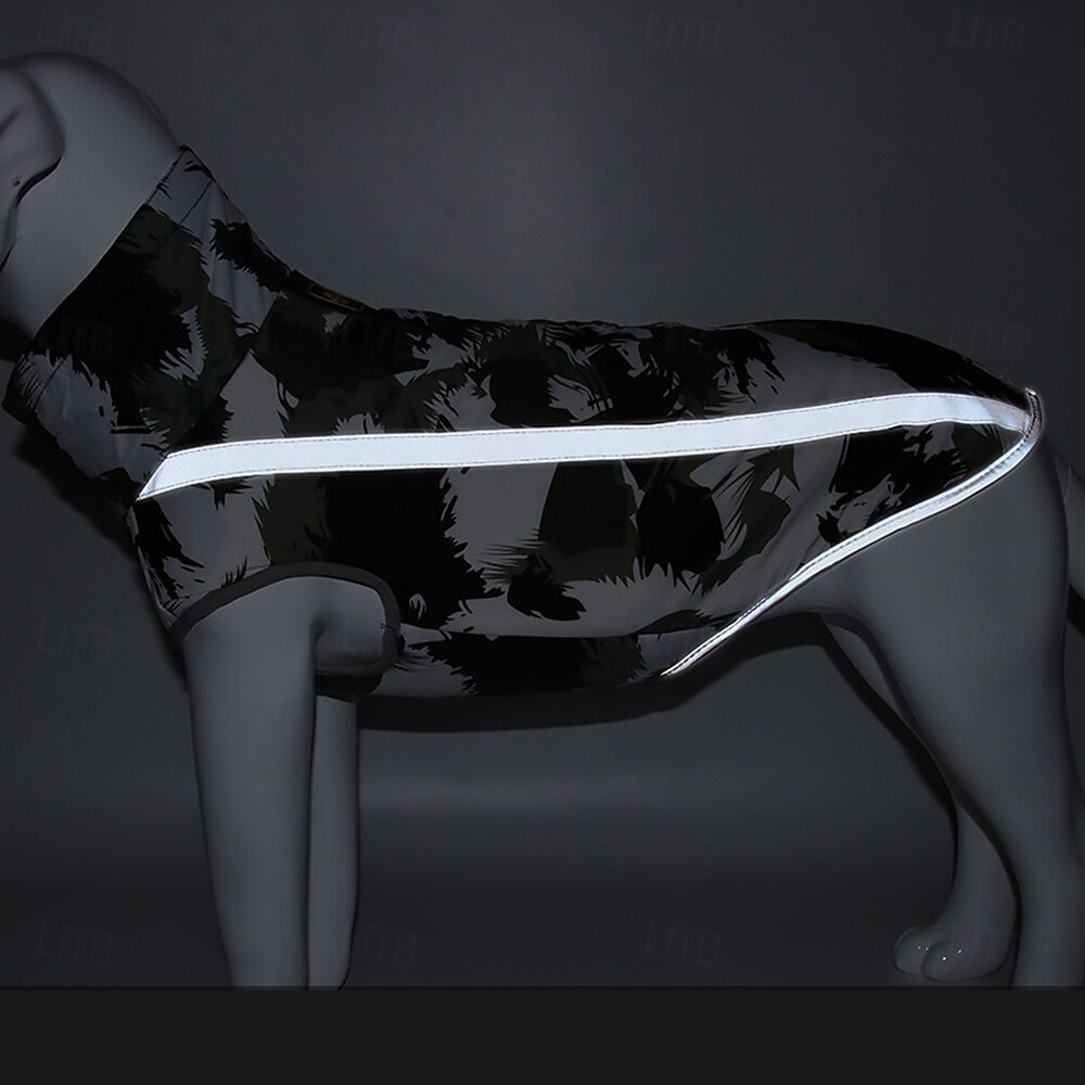 Hunder Frakker Jakke Parka jakke med sele Reflekterende Varm Vannbestandig Hundeklær for Medium Large 2025 - $22.99 –P5