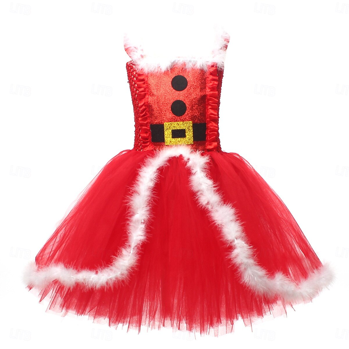 Kerstman Mrs.Claus Outfits Tutu Kerstmanpakken Voor meisjes Kerstmis Nieuwjaar kerstavond Cosplay Kostuum Kinderen Feest Kerstmis Kleding Helm Mantel 2025 - $33.99 -P16