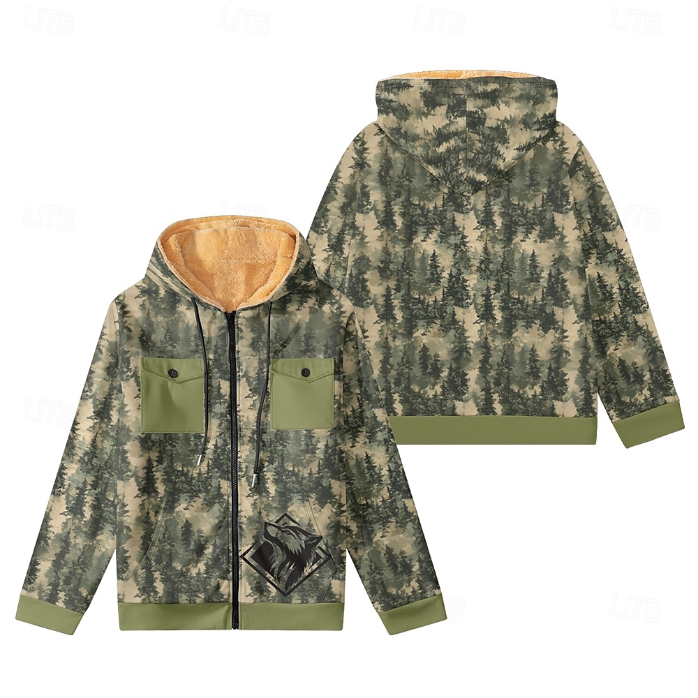 Homens Moletom Moletons Moletom com capuz impressao 3D Camuflado Outono/Inverno Designer de 2025 por $38.99 –P2
