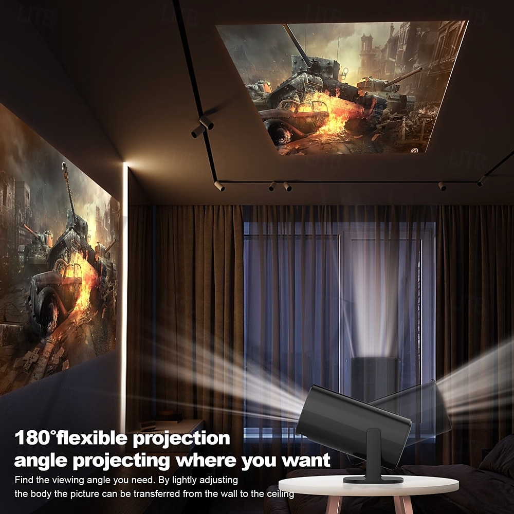 p30 портативный проектор 4k android ручная фокусировка lcd авто видео проектор full hd домашний смарт портативный проектор мини проекторы 2025 - $131.99 –P13