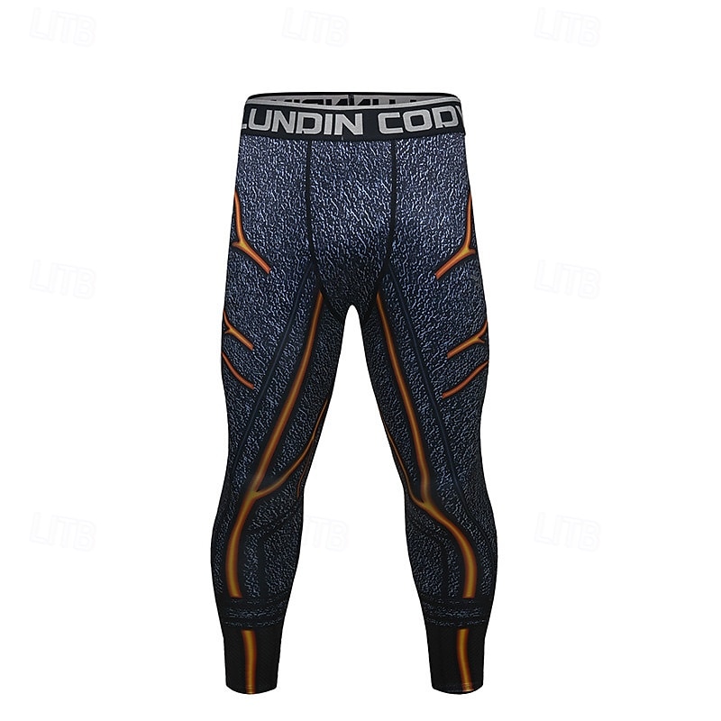 Men's Running Tights Leggings Compression Tights Leggings Patchwork Base Layer Outdoor Sports & Outdoor Athletic Fall Quick Dry Soft Compression Sweat wicking Power Flex Marathon Running Workout 2025 - $18.99 –P6