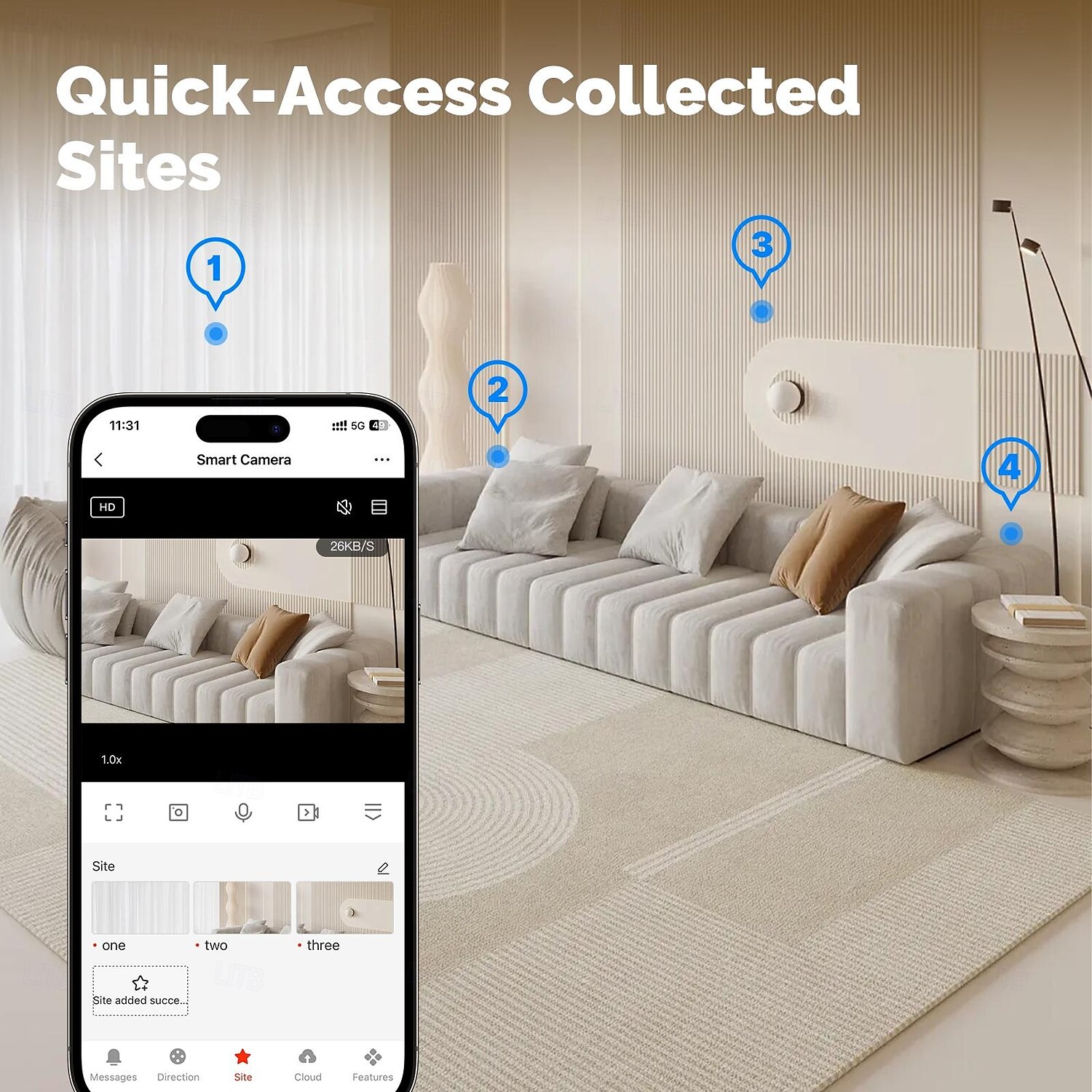 Tuya 4MP WiFi PTZ Cameras Smart Home Motion Monitor IR Night Vision Two-way Intercom Home CCTV Surveillance Monitoring Cameras 2025 - $63.99 –P2