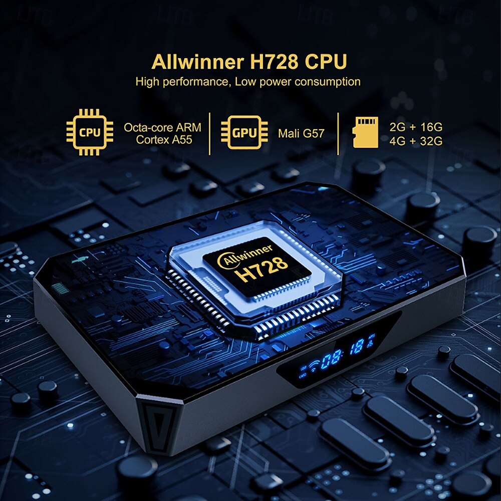 Android 11 и выше ТВ-бокс X96 PRO Bluetooth 4.0 8K 4K Цифровой дисплей 8K Cortex A55 4GB 64Гб 2025 - $65.99 –P2