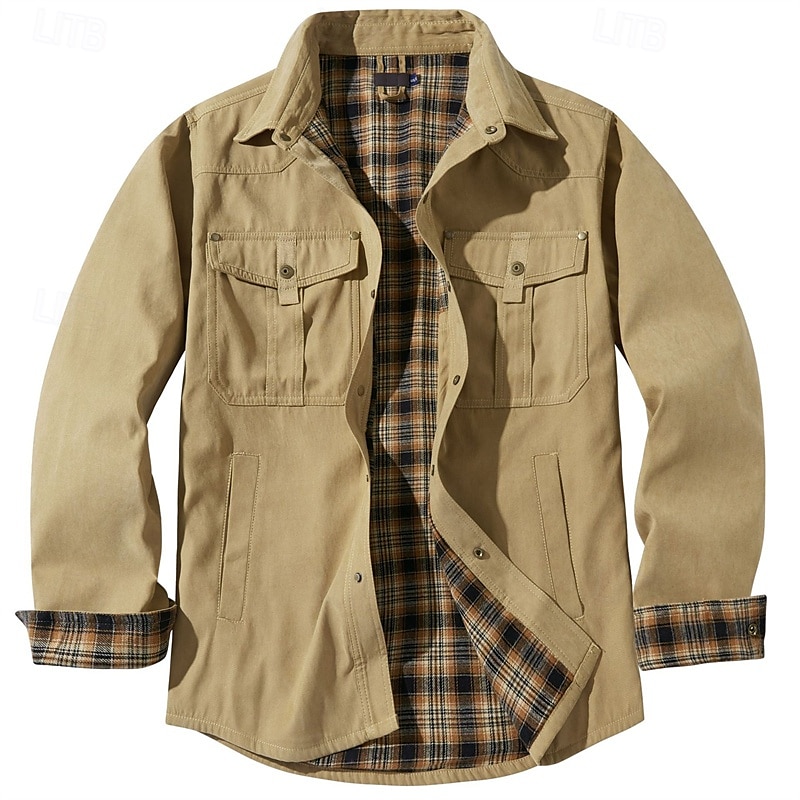 Hombre Chaqueta Cortavientos Al aire libre Resistente al Viento Cómodo Trajes de senderismo Ropa de senderismo Primavera Otoño Chaqueta Paravientos Color sólido Negro Azul Marrón 2025 - $50.99 –P4