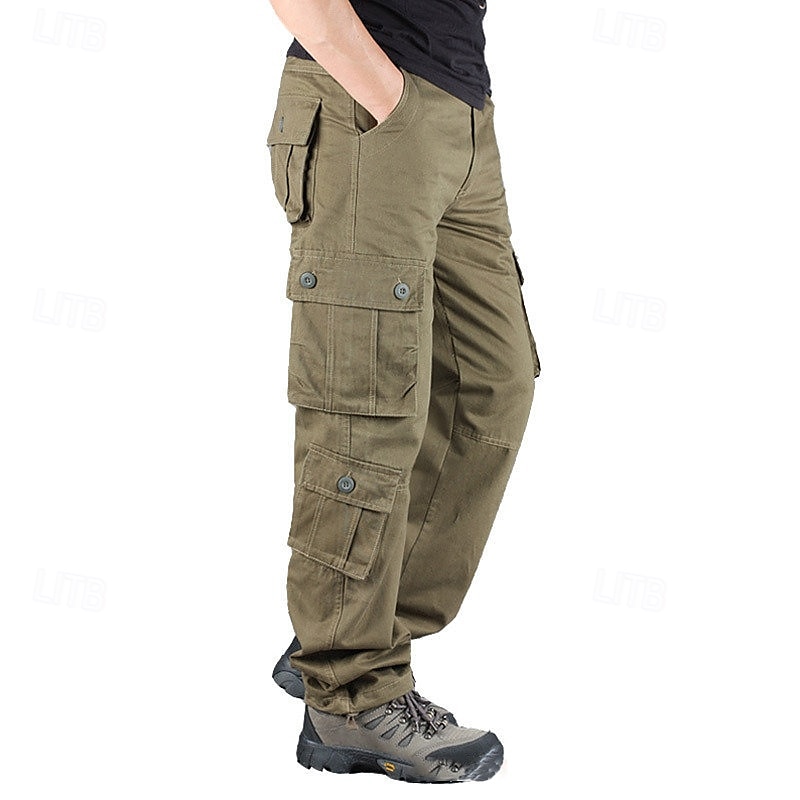 2025年 男性用 アウトドアパンツ カーゴパンツ ハイキング パンツ 軍隊 カモフラージュ アウトドア レギュラー 防水 高通気性 速乾性 パンツ フォレストグリーン ブラック+グレー コットン 狩猟 登山 キャンプ / ハイキング / ケイビング 29 30 31 32 33  コレクション – $30.99 –P5