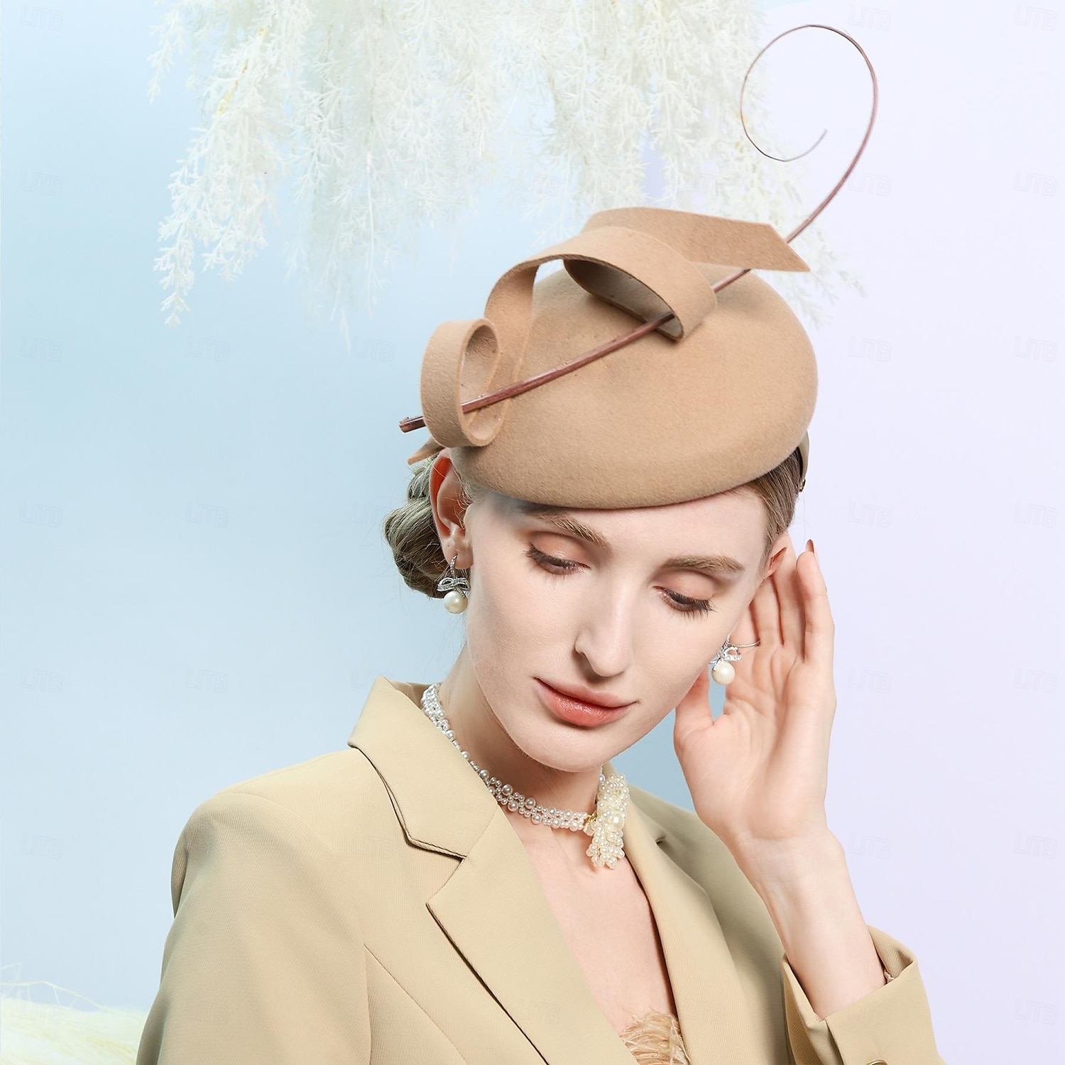 Hüte 100% Wolle Pillbox Hut Zylinder Hochzeit Cocktail elegante Hochzeit mit Feder reine Farbe Kopfbedeckung Kopfbedeckung 2026 - $38.99 –P5