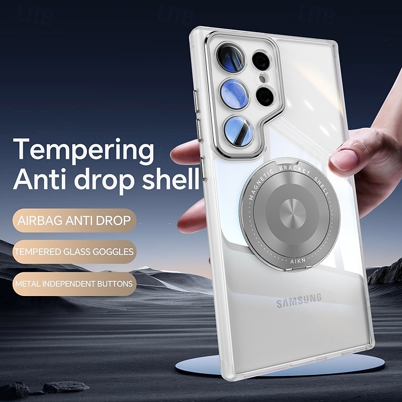 телефон Кейс для Назначение S24 Ultra S24 Plus S24 S24 ФЭ S23 S23 Ultra S23 Plus S25 Ультра Кейс на заднюю панель со стендом Защита от удара Ретро ТПУ ПК 2025 - $17.99 –P3