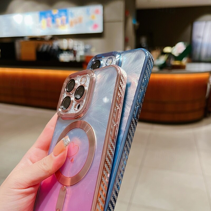 teléfono Funda Para iPhone 16 Pro Max Plus iPhone 15 Pro Max Plus iPhone 14 13 12 11 Pro Max Plus iPhone 14 Pro Max iPhone 13 12 11 Pro Max Funda Trasera Magnética Soporte de carga inalámbrica 2025 - $16.99 –P11