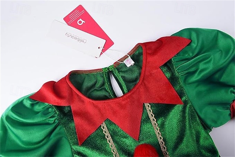 Manó Felszerelések Divatos jelmez Karácsonyi öltözék Lány Cosplay jelmez Gyermek Karácsony Újév szenteste Karácsony Parti Ruha Zoknik Kalap 2025 - $27.99 –P3