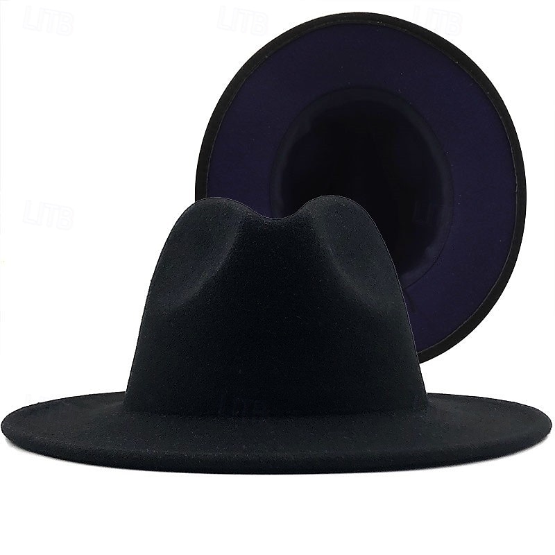 berretto Lana / acrilico Cappello Fedora Formale Matrimonio Semplice Con Colore Puro Copricapo Copricapo del 2025 a $10.99 –P3