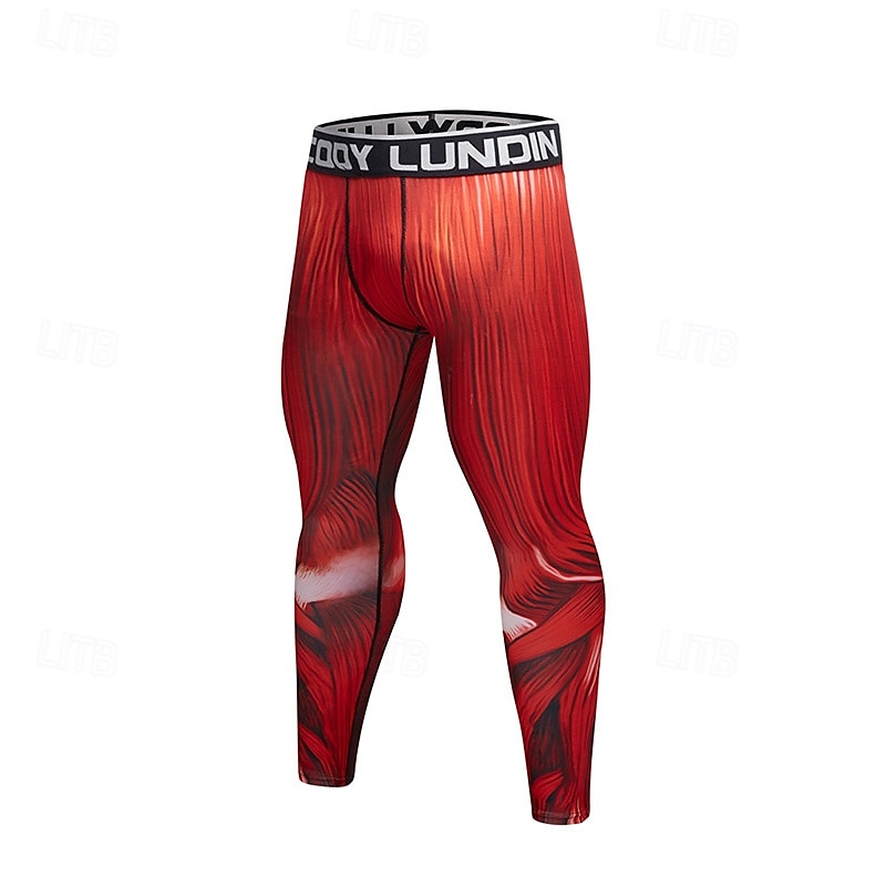 Men's Running Tights Leggings Compression Tights Leggings Patchwork Base Layer Outdoor Sports & Outdoor Athletic Fall Quick Dry Soft Compression Sweat wicking Power Flex Marathon Running Workout 2025 - $18.99 –P10