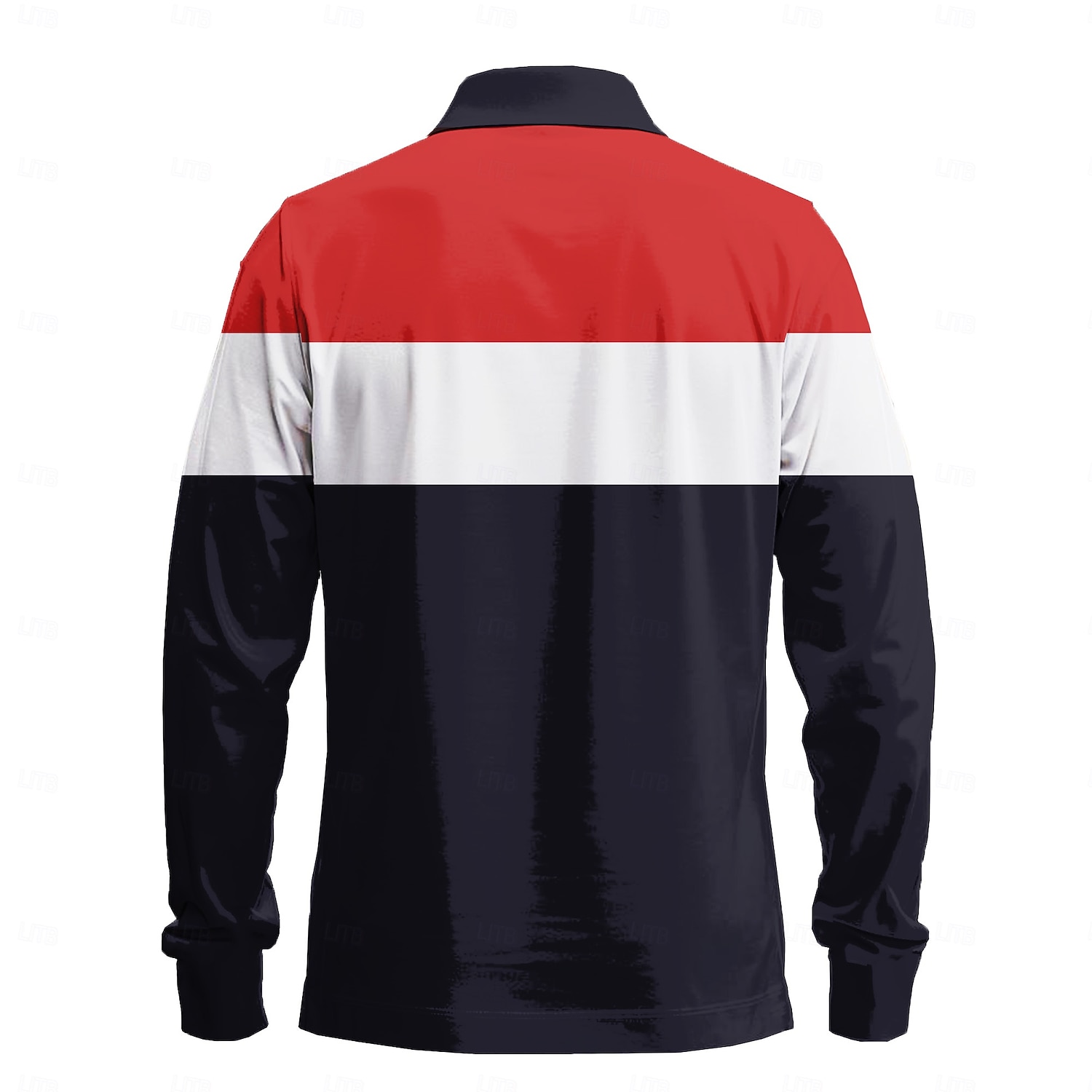 Homme Rayure Polo de rugby Polos de Rugby manche longue Polos Col Vêtement décontracté de travaile Formel Extérieur Rue Tenue Quotidienne Boutons Impression 3D Printemps Automne Hiver Jaune Rouge Bleu de 2025 ? $23.99 –P5