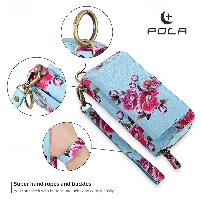 Phone Case For S24 S24 Ultra Plus S23 Ultra Plus S23 S22 S22 Plus Ultra Back Cover Wallet Case Zipper with Wrist Strap Card Slot Retro TPU PU Leather 2025 - $34.99 –P9