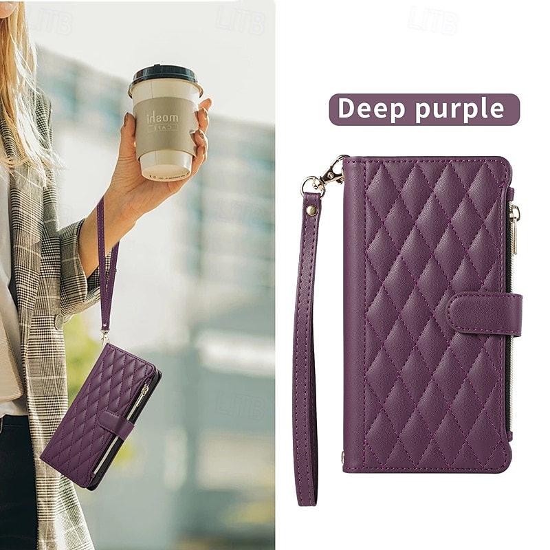Phone Case For S24 S24 Ultra Plus S24 FE S23 S22 S21 S20 Ultra Plus FE A54 A34 A14 A73 A53 A33 A23 A13 A72 A52 A32 A22 A12 A71 A51 A31 S25 Ultra Back Cover with Stand Holder Zipper with Lanyard Retro 2025 - $20.99 –P5