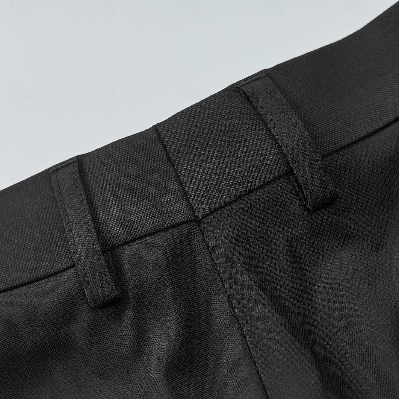 Men's Wool Dress Pants Solid Color Full Length Formal Wedding Party Elegant Fashion Black Micro-elastic 2025 - $53.99 –P4