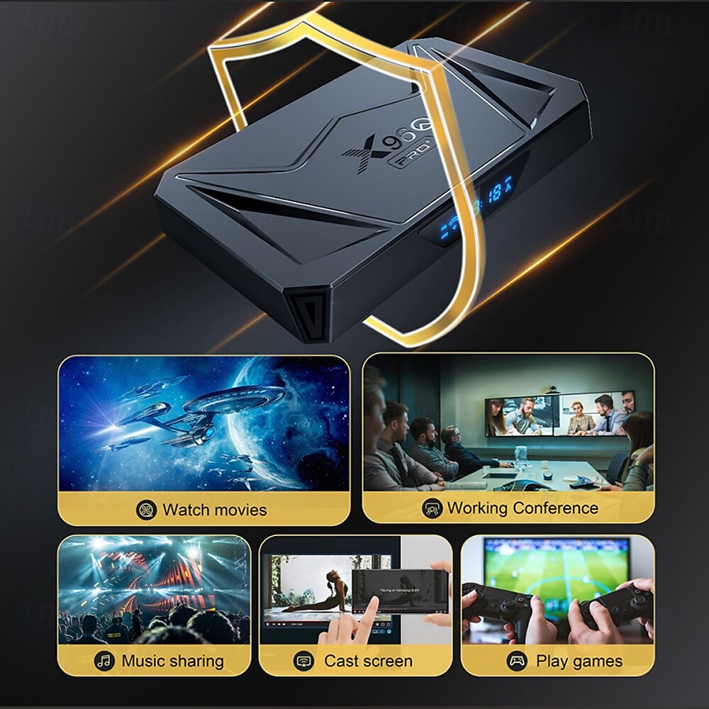 Android 11 и выше ТВ-бокс X96 PRO Bluetooth 4.0 8K 4K Цифровой дисплей 8K Cortex A55 4GB 64Гб 2025 - $65.99 –P8