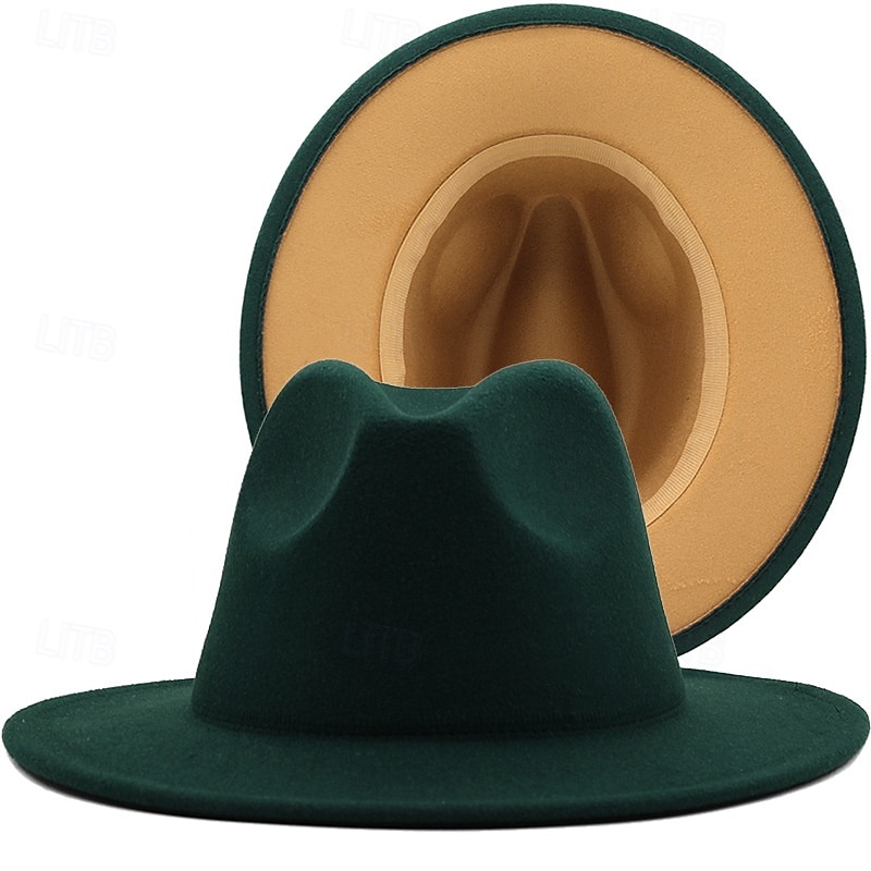 berretto Lana / acrilico Cappello Fedora Formale Matrimonio Semplice Con Colore Puro Copricapo Copricapo del 2025 a $10.99 –P10