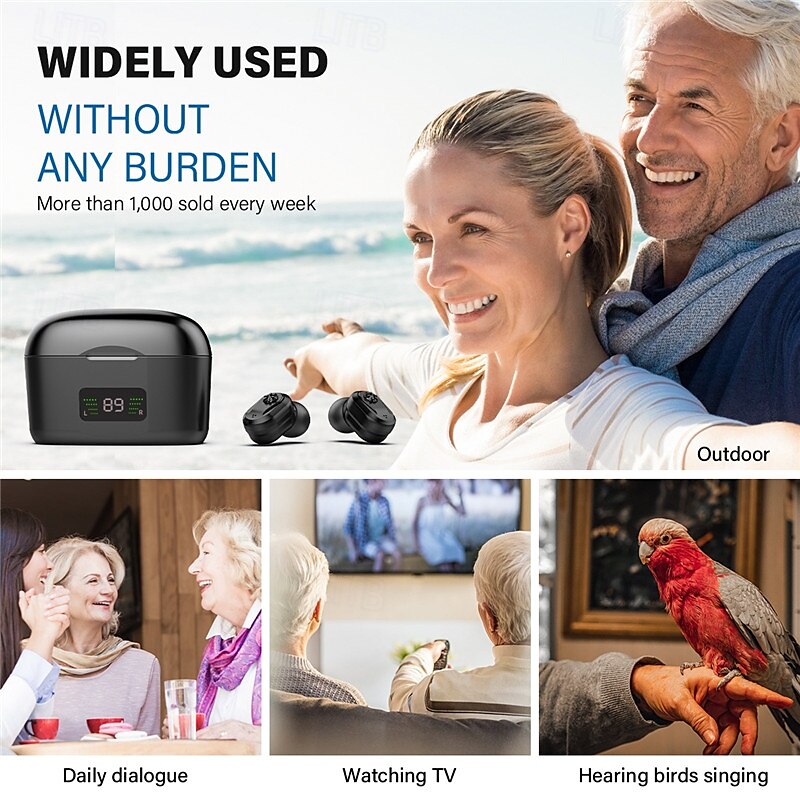 Hearing Aid With Led Charging Case Invisible Hearing Amplifiers Charging Hearing Aid Hearing Devices Hearing Loss Ompensation 2025 - $111.99 –P6