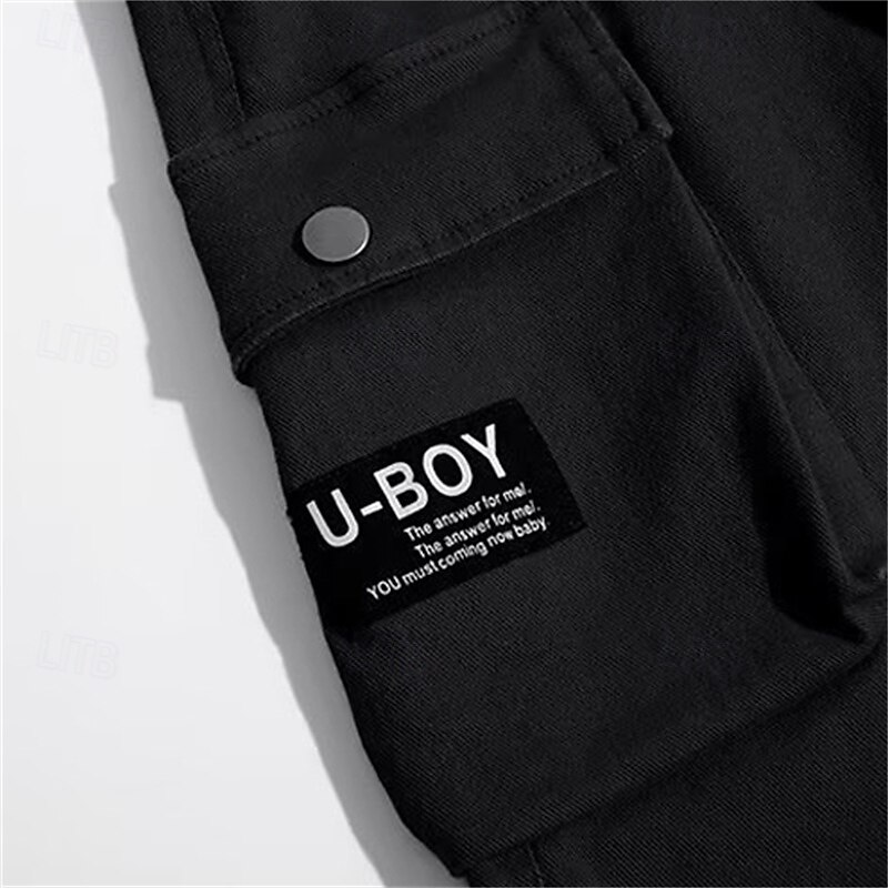 kinderkleidung Jungen Hose Cargohosen Hose Patchwork Tasche Feste Farbe Atmungsaktiv Weich Comfort Hose Outdoor Täglich Basic Schwarz Khaki Mittlere Taille 2025 - $16.99 –P9