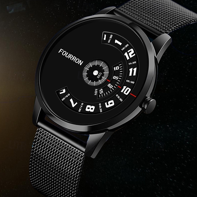 Menn Quartz Klokke Minimalistisk Sport Fritid Business Vanntett Dekorasjon Rustfritt Stål Lær Klokke 2026 - $26.99 –P2