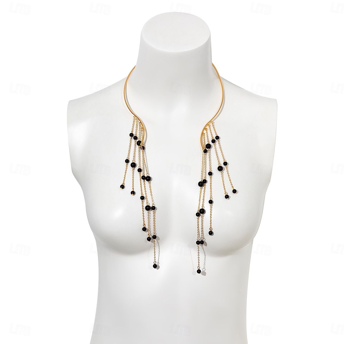 Collier ras du cou en cascade d'étoiles dorées pour femme avec élégantes chaînes à franges – bijoux tendance pour les occasions spéciales de 2025 ? $11.99 –P10